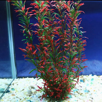 2Pcs Aquarium Decor Plastic Plants