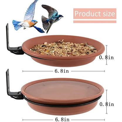 Wall-Mounted Bird Feeder Trays