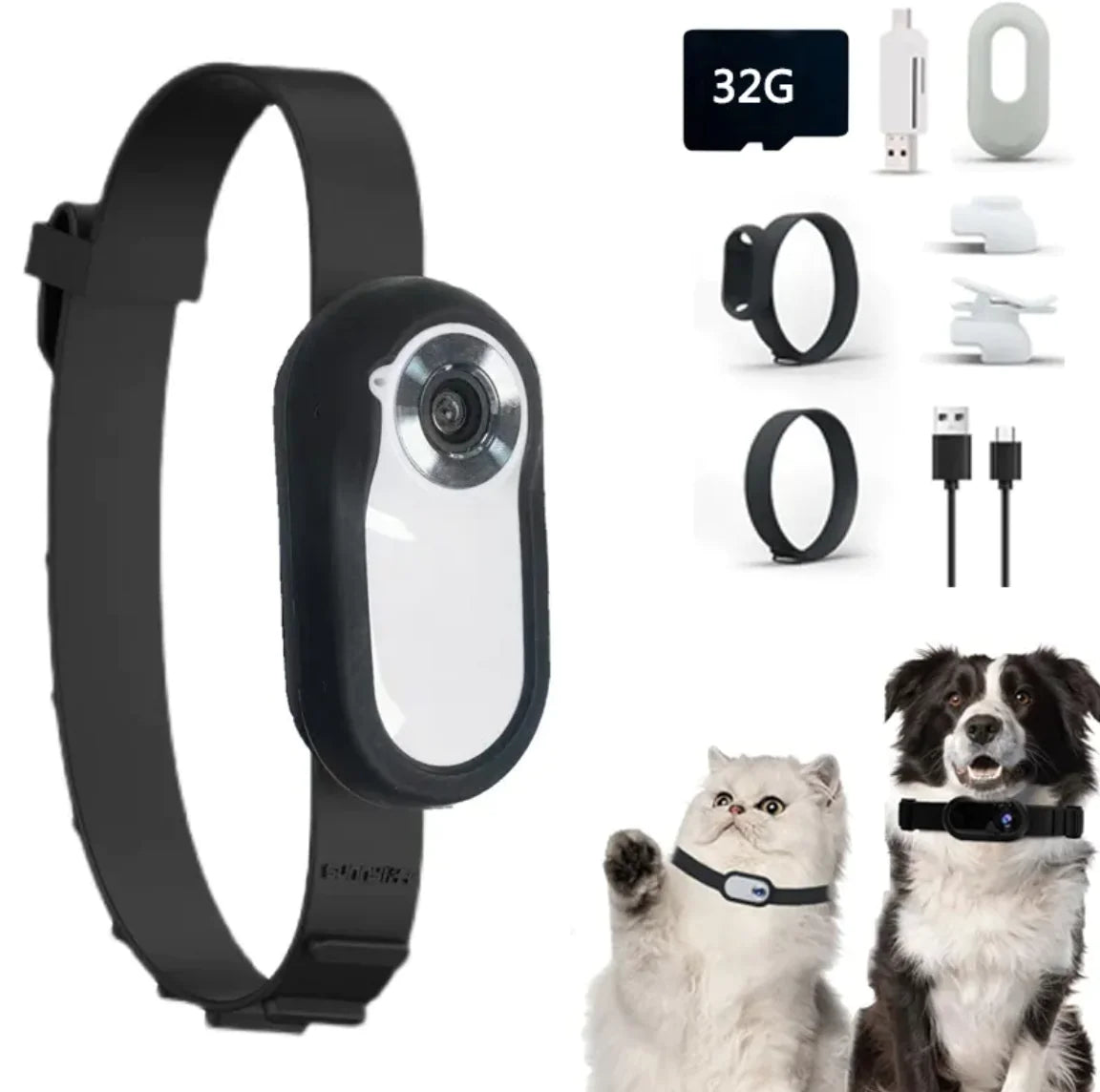 Wireless Pet Collar Camera