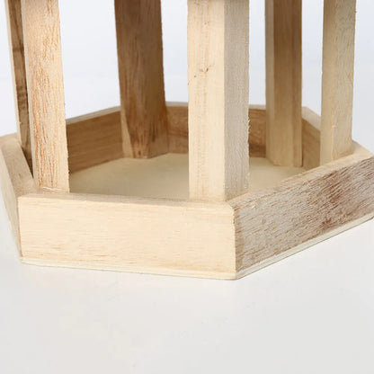 Wooden Bird Feeder & Water Dispenser