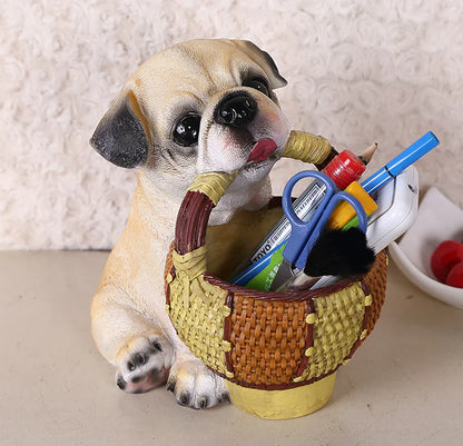 Dog Home Decor Figurine & Key Storage Box