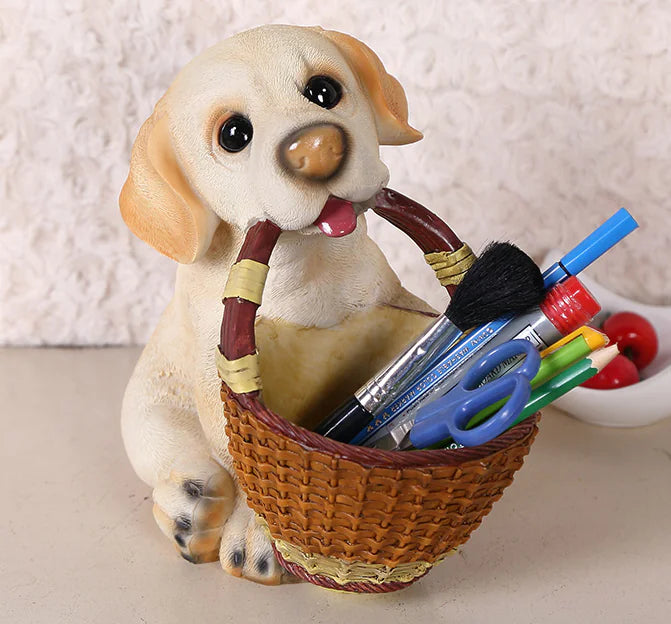 Dog Home Decor Figurine & Key Storage Box