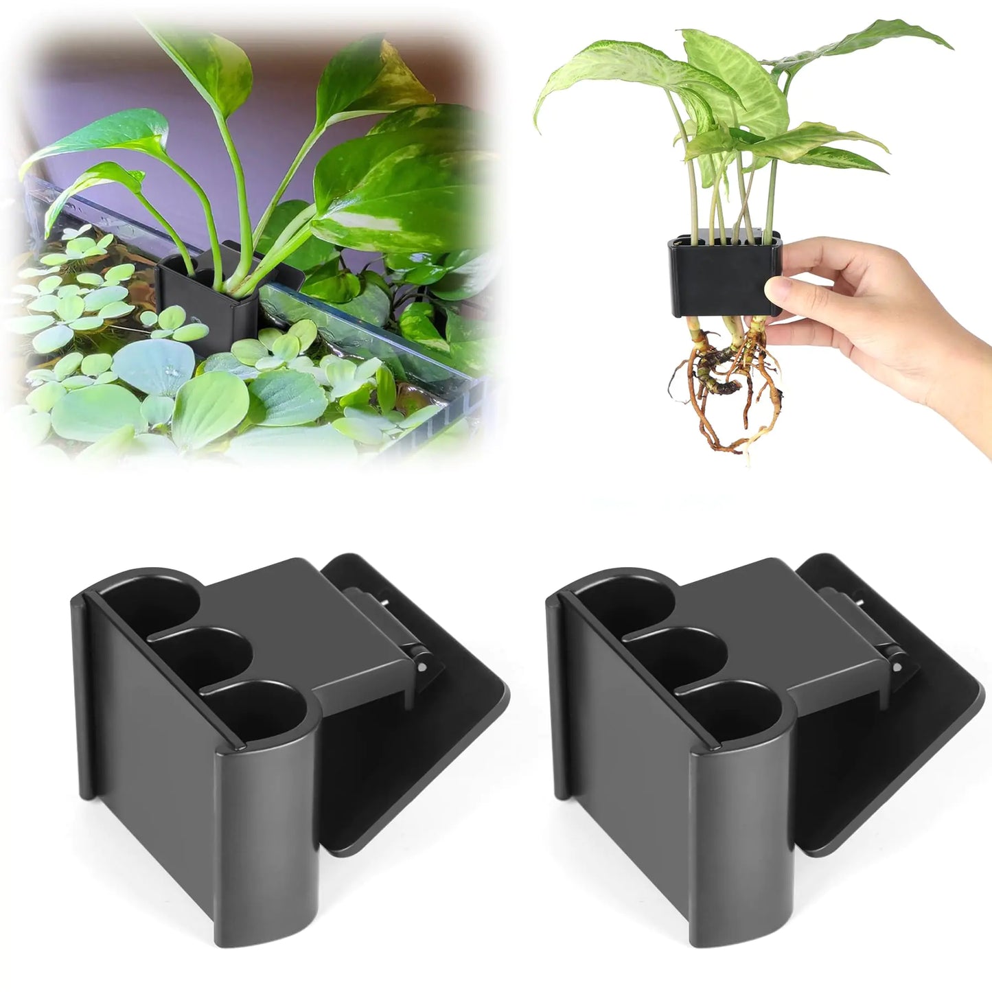 Aquarium Plant Holder with Clip